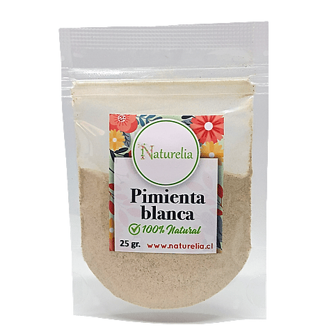 Pimienta blanca molida 25 gr.