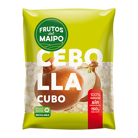 Cebolla cubo congelada 150 g.