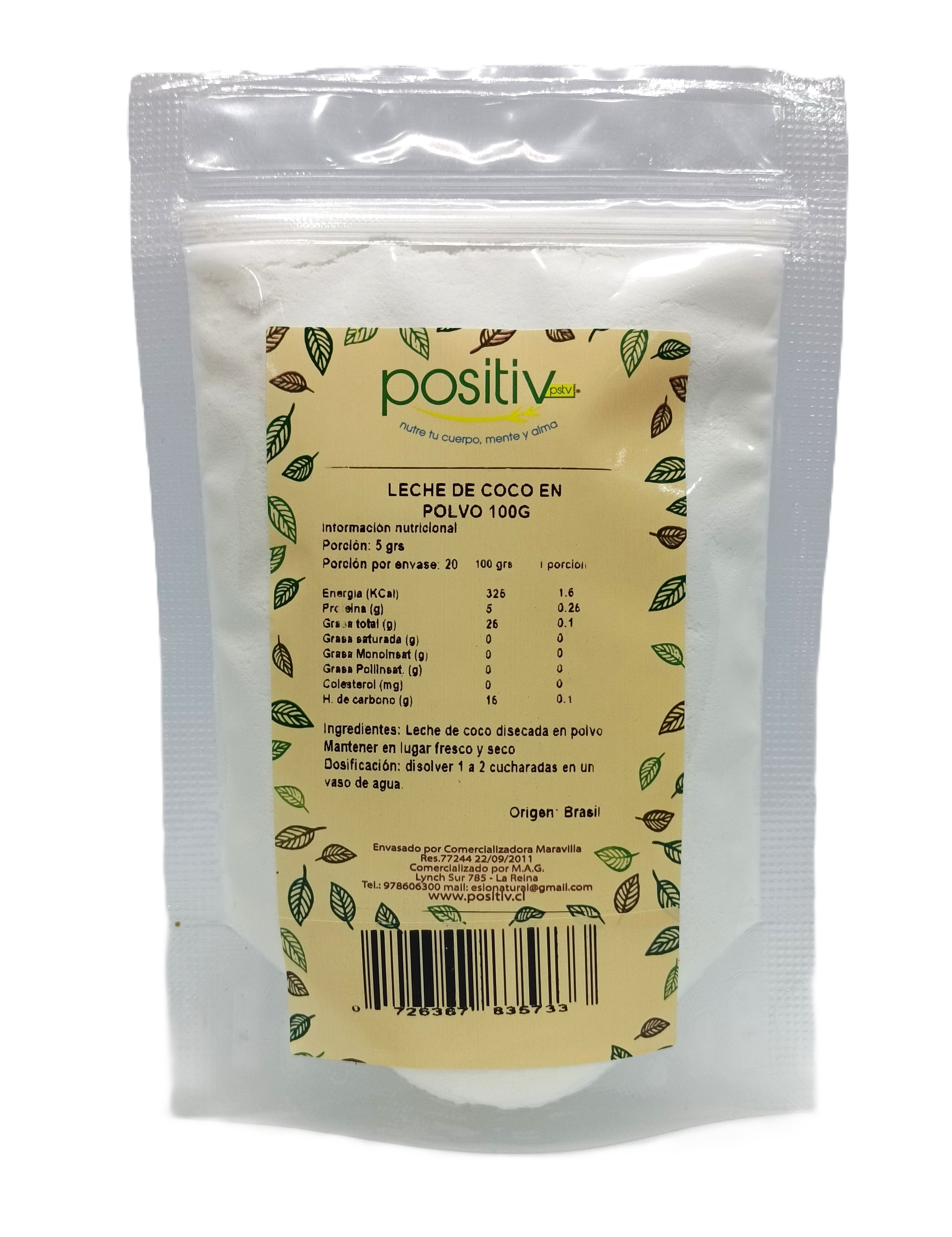 Leche de coco en polvo 100 gr.