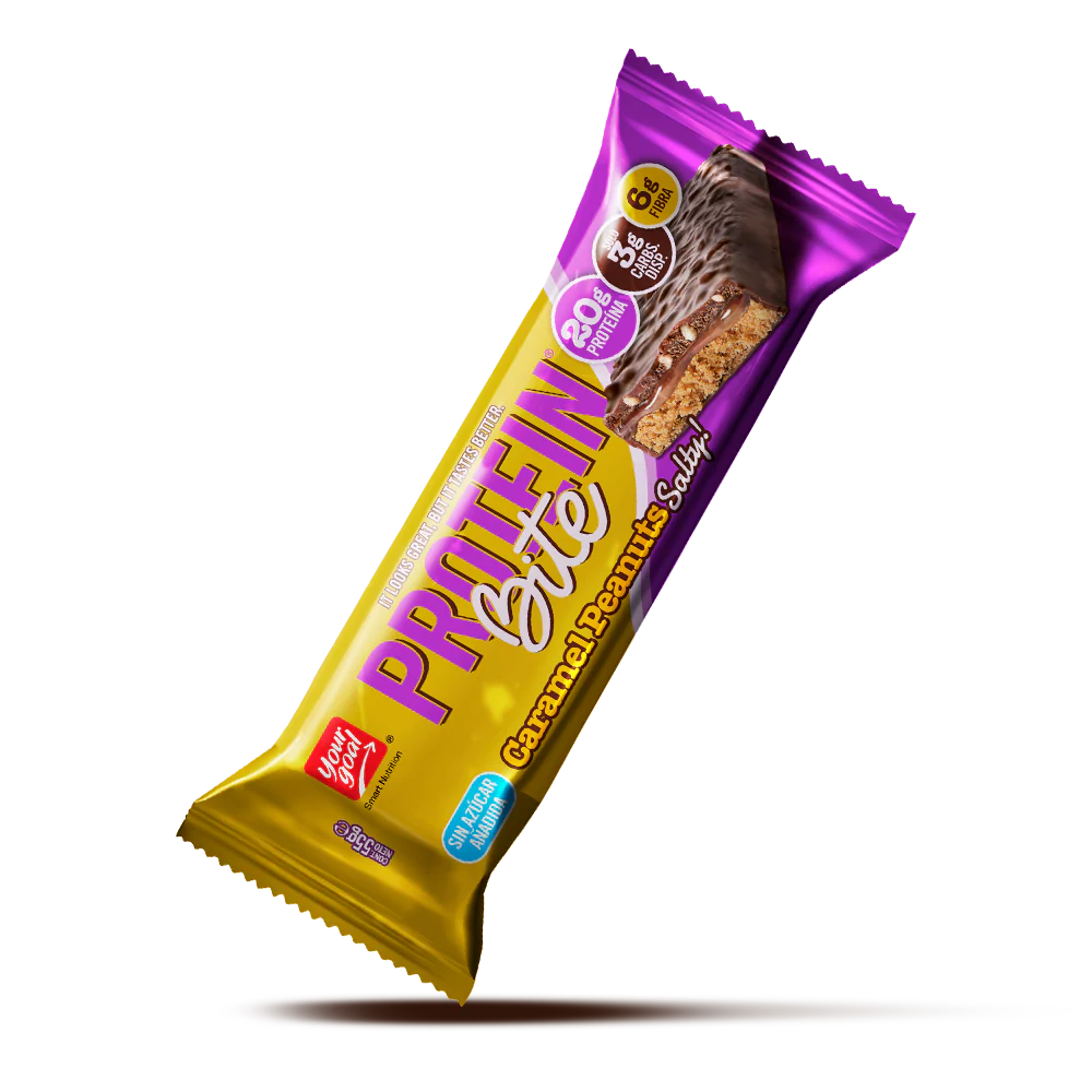 Barra Proteína Bite Caramelo Maní (60g) Yourgoal