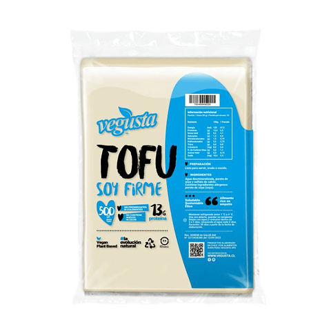 Tofu fresco y firme 500 gr.