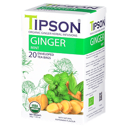 Infusión Jengibre menta 20 bolsitas Tipson