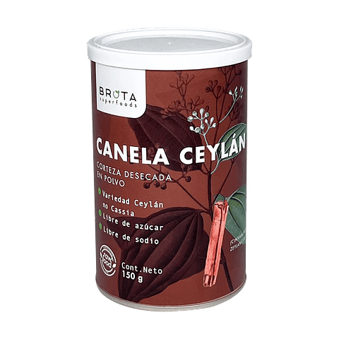 Canela ceylán en polvo 150 g. Brota