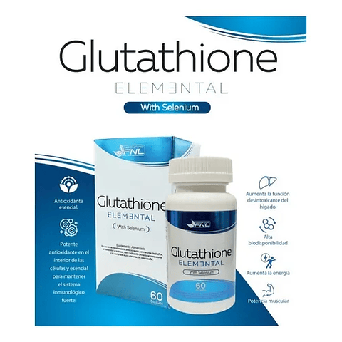 Glutatión elemental 60 cáps. FNL