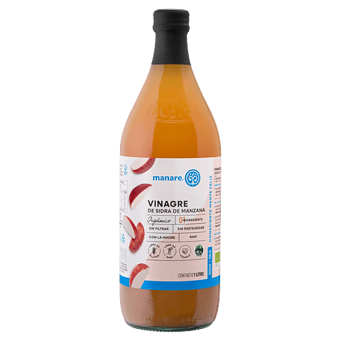 Vinagre de manzana orgánico 1 Lt. Manare