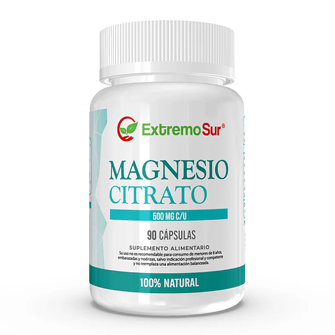Citrato de Magnesio 500mg 90 cáps Extremo Sur