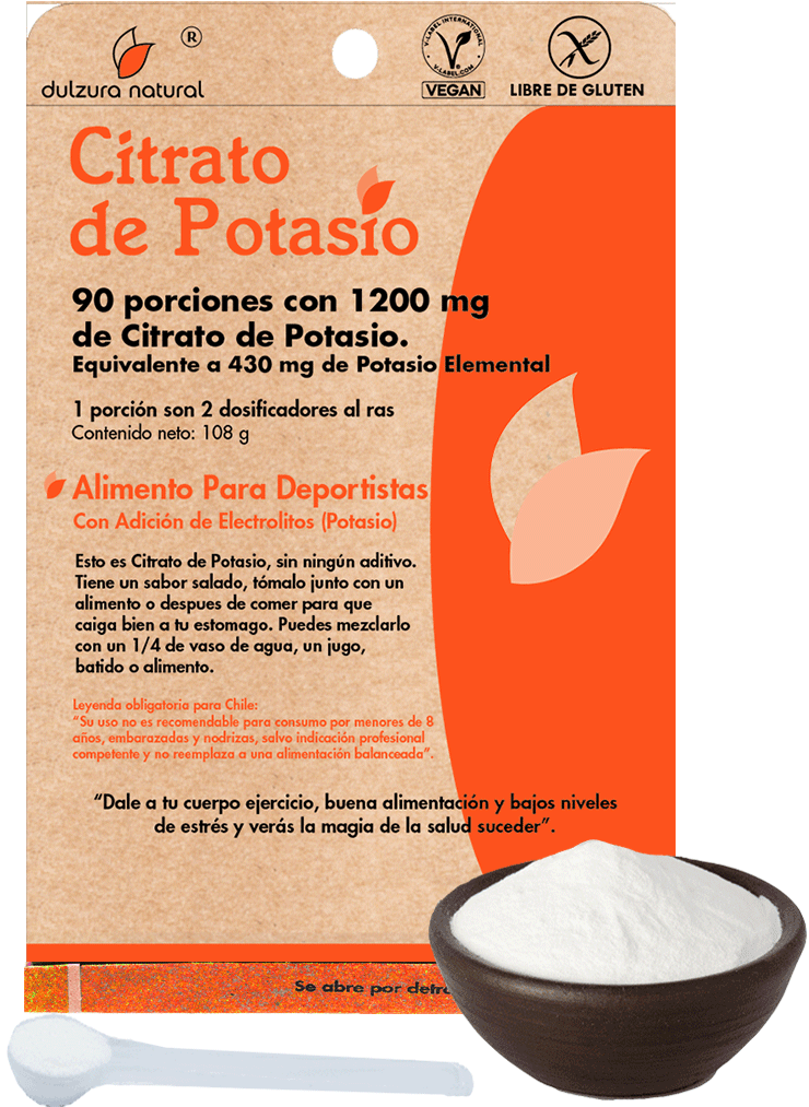 Citrato de Potasio Cápsulas Health Natural