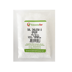 Sal de Epsom o Sal Inglesa 30g. Extremo Sur