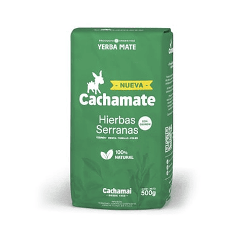Yerba mate Hierbas Serranas 500g. Cachamate