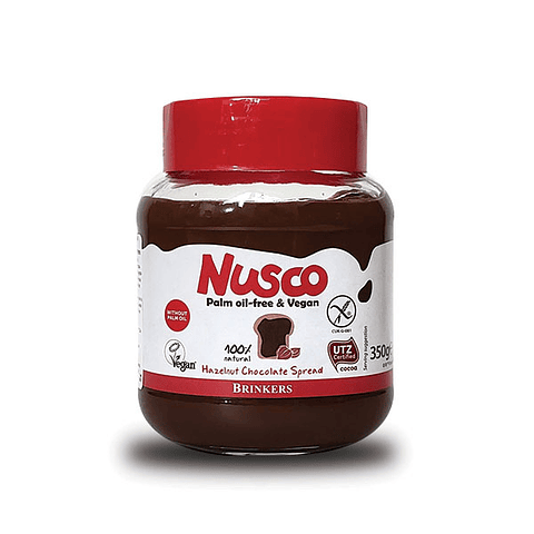 Crema de Avellana y Cacao Vegana Sin gluten 350 grs Nusco