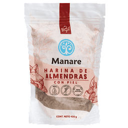 Harina Almendras con piel 400g Manare