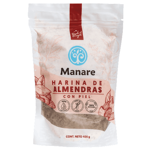 Harina Almendras con piel 400g Manare
