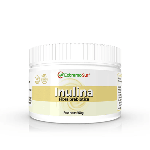 Inulina fibra prebiótica en polvo 250 gr Extremo Sur