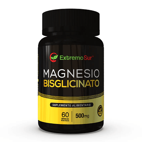 Magnesio Bisglicinato 500mg. 60 cáps. Extremo Sur