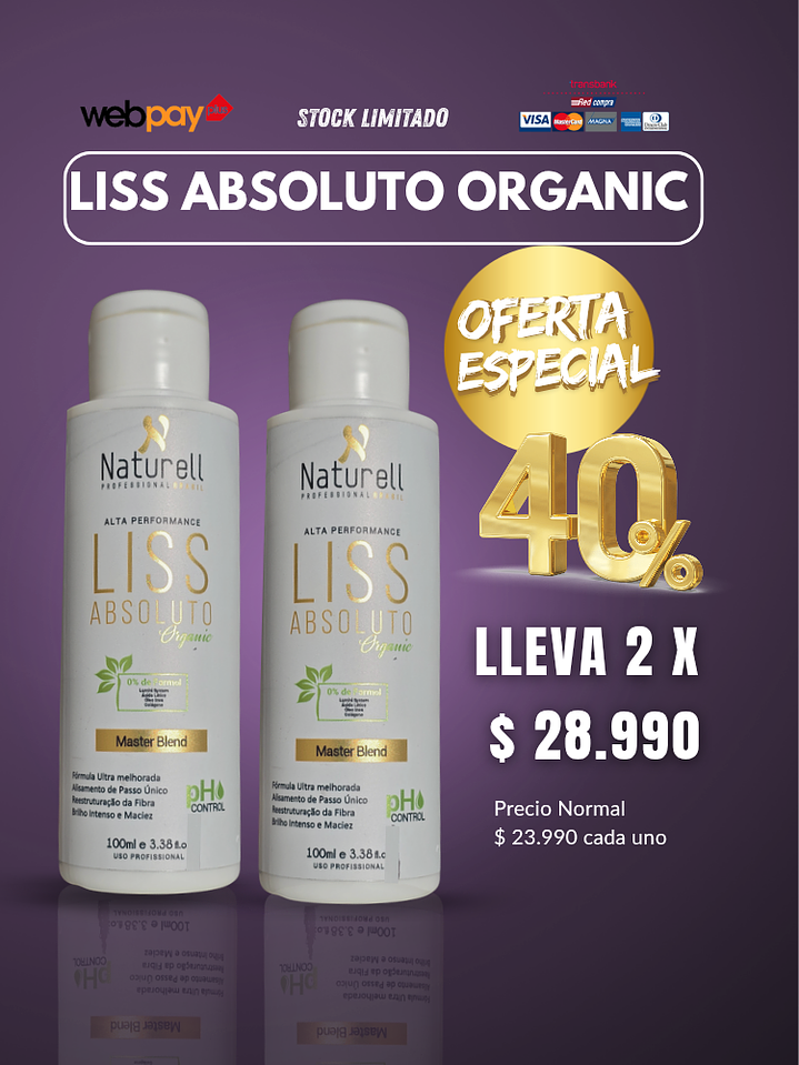 2 Liss Absoluto Organic  100 ml  1
