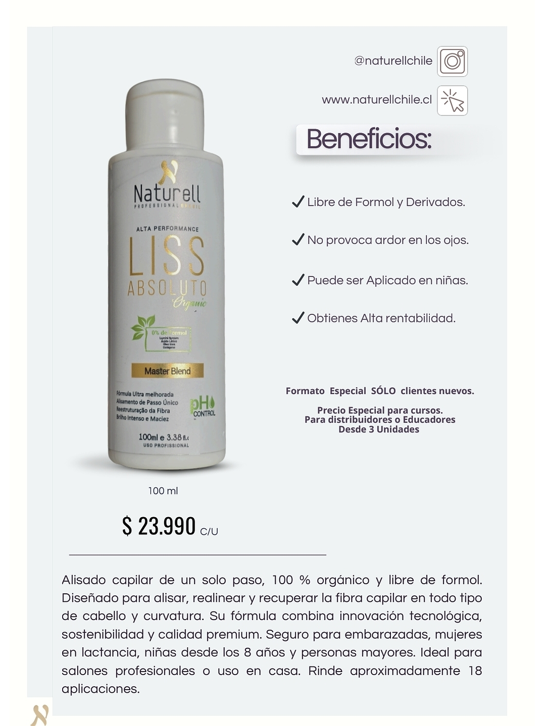 2 Liss Absoluto Organic  100 ml  5