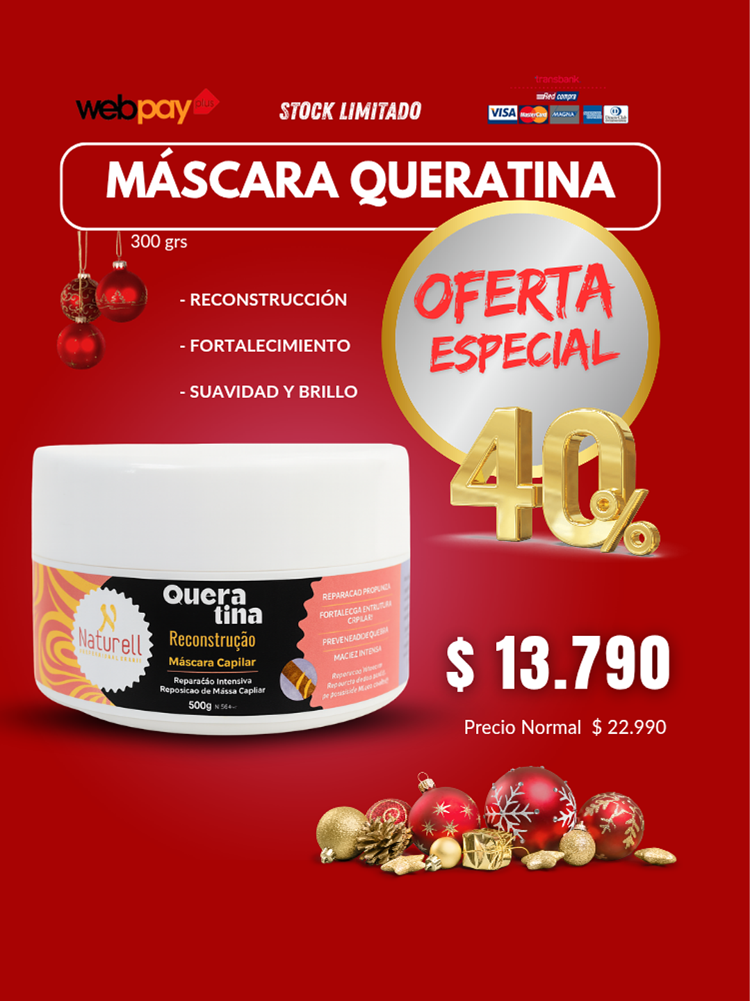 Máscara Reconstrucción Queratina  1