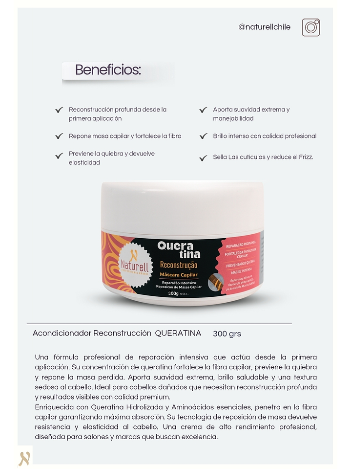 Máscara Reconstrucción Queratina  4