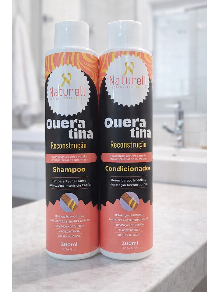 Kit Queratina Shampoo + Acondicionador  1