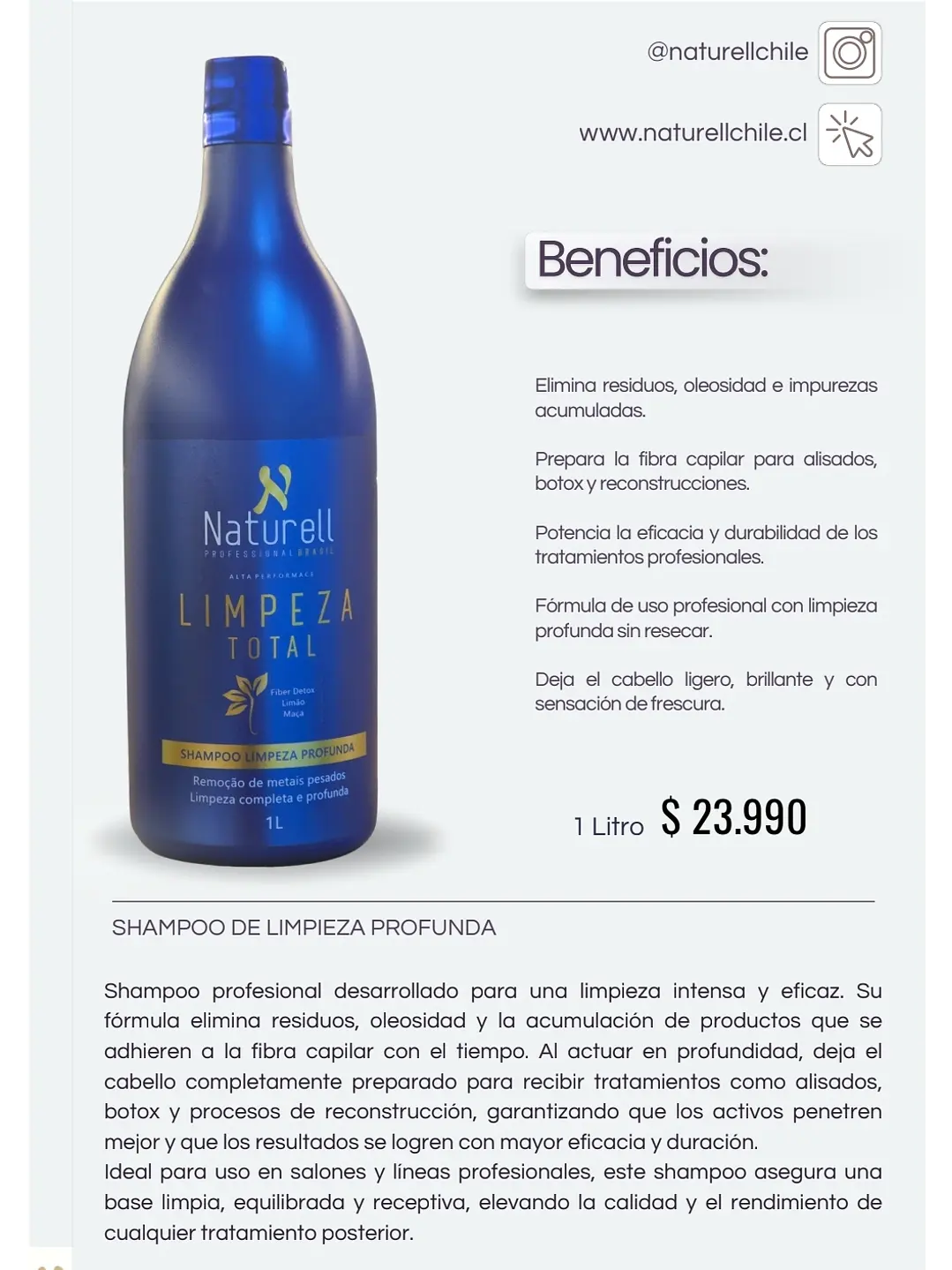 Shampoo Limpieza Total 1