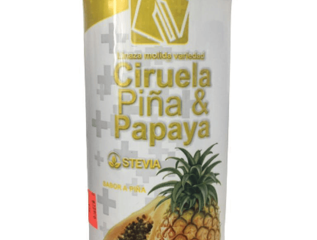 Fibra de ciruela, piña y papaya