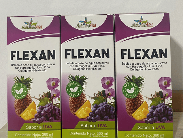 FLEXAN liquido x 360 ml.  paquete x 3