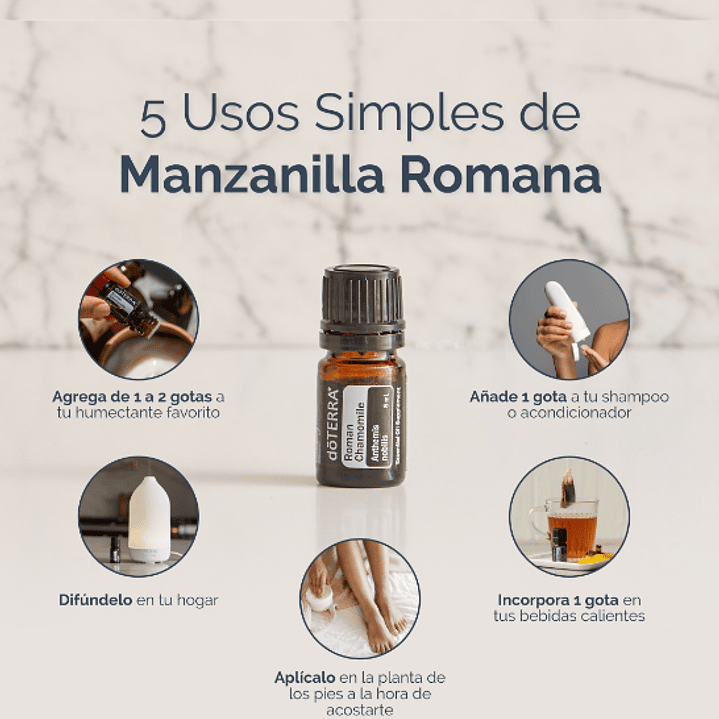 Aceite Esencial Manzanilla Romana doterra 5ml  Naturísimas 2