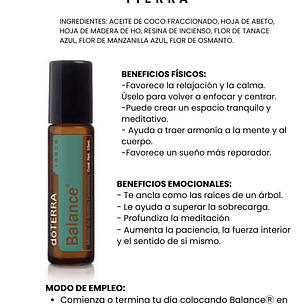 Aceite Esencial Mezcla Balance doterra 10ml  touch Naturísimas