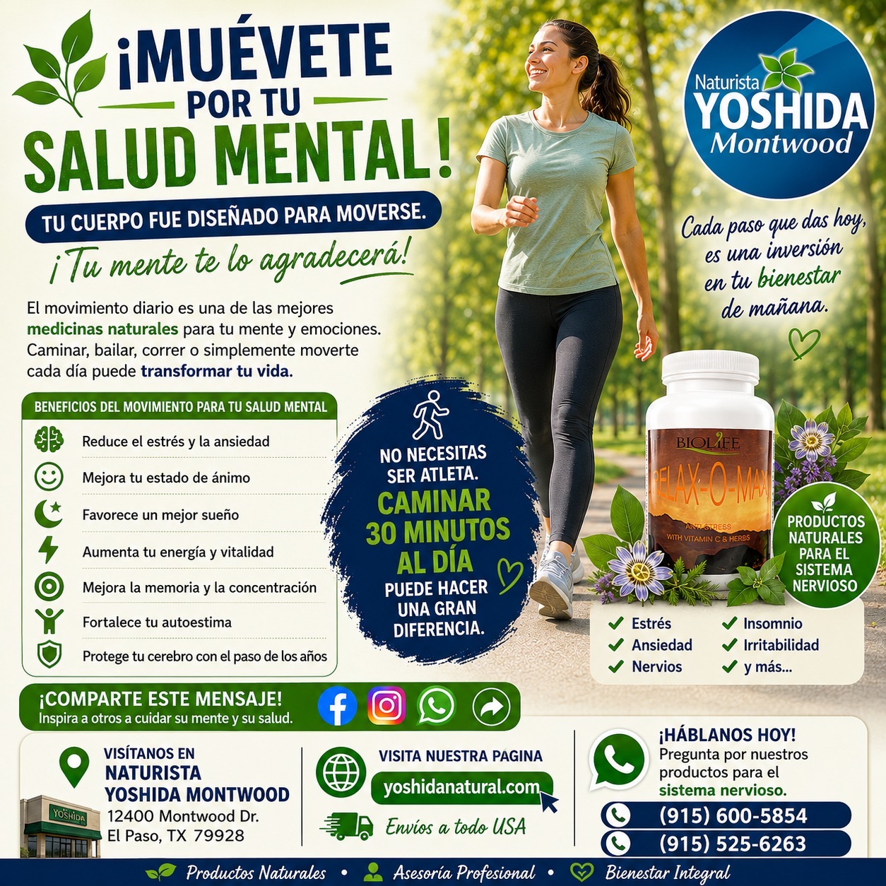 Muévete por tu SALUD MENTAL