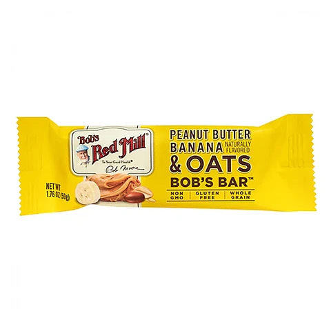 BARRA MANTEQUILLA DE MANI, PLATANO Y AVENA 1.76OZ BOBS RED MILL