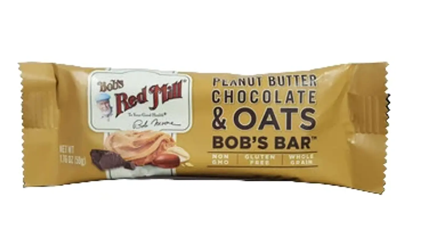 BARRA MANTEQUILLA DE MANI , CHOCOLATE Y AVENA 1.76OZ BOBS RED MILL 1