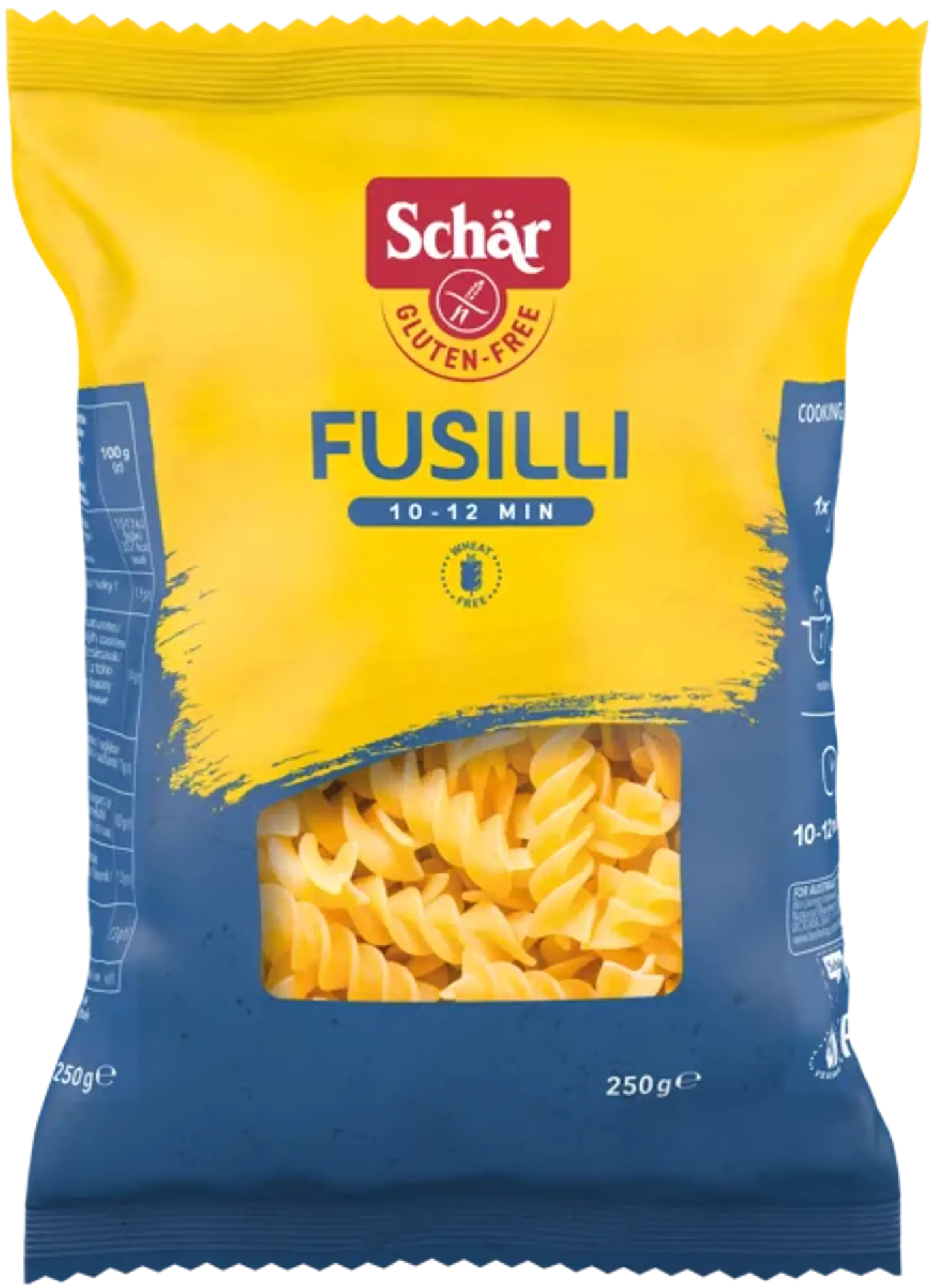 PASTAS FUSILLI GF 250G SCHAR 1