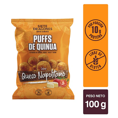 SIETE DRAGONES/ PUFFS DE QUINUA/ 100g