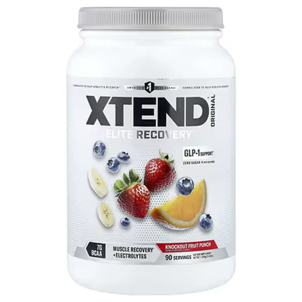 XTEND ELITE RECOVERY ORIGINAL/GLP-1 SUPPORT, ZERO SUGAR/ELECTROLITOS PARA RECUPERACION MUSCULAR/90 PORCIONES 1