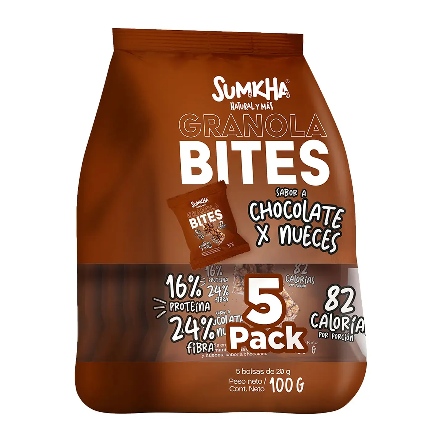 GRANAOLA BITES/CHOCOLATE + NUECES/100g 1