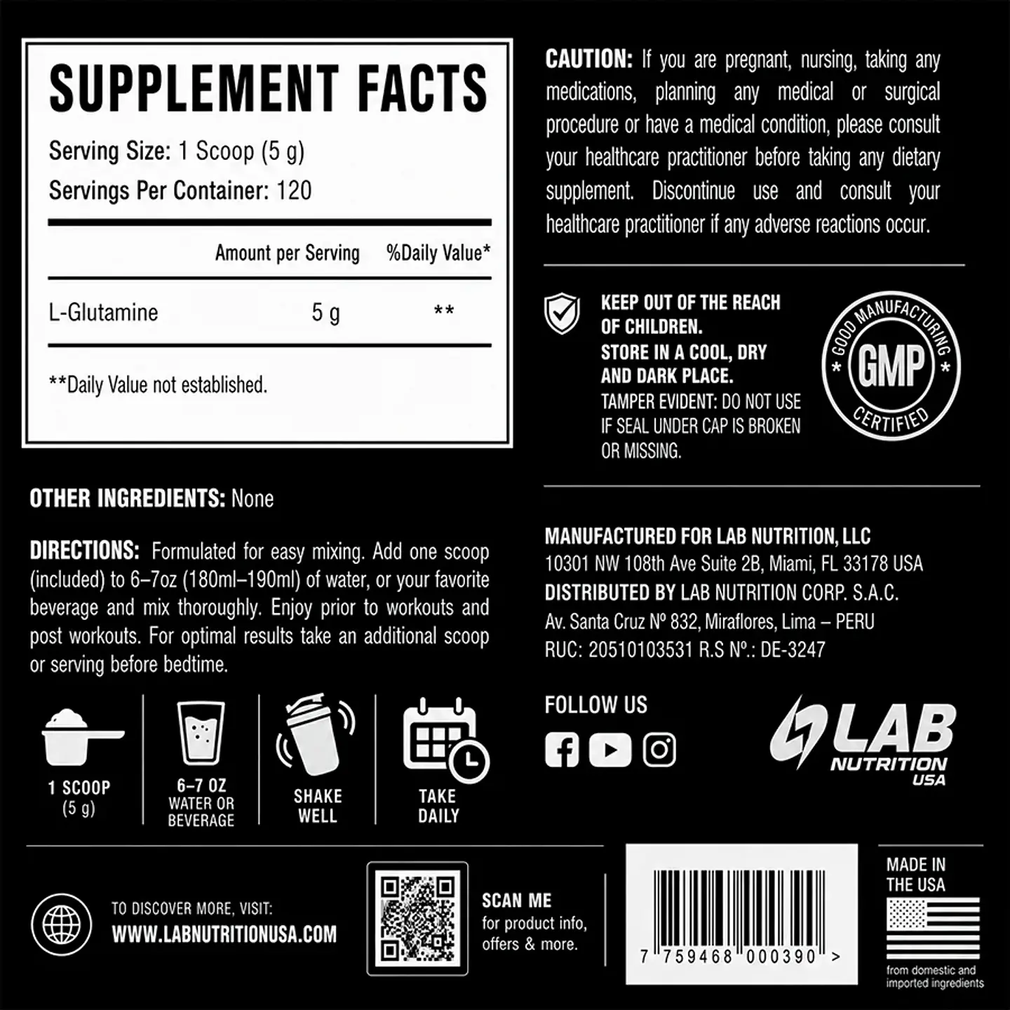 GLUTAMINE, 5G 2