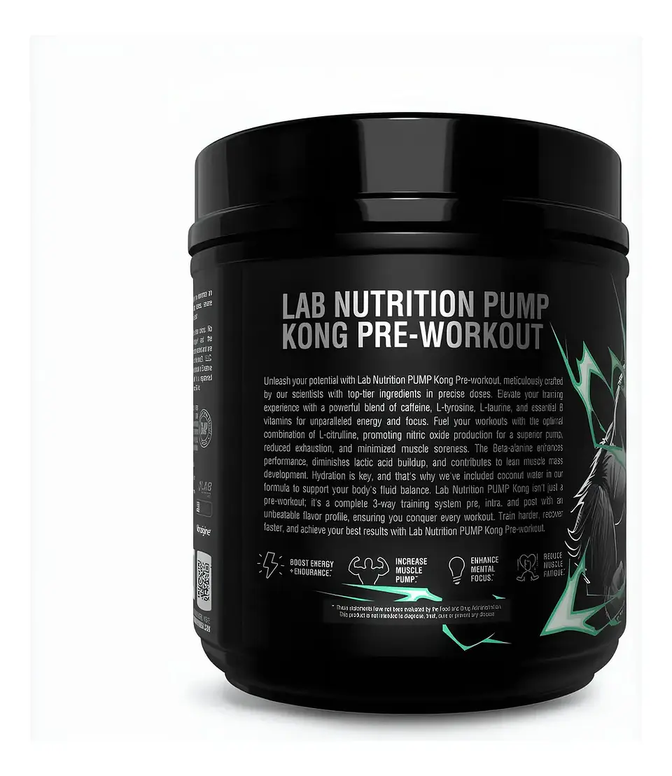 KONG PRE-WORKOUT/3,000MG L-CITRULLINE, 1,600MG BETA ALANINE, 1,250MG BETAINE ANHYDROUS, 150MG CAFFEINE ANHYDROUS, 32MG DI-CAFFEINE MALATE/40RACIONES 4