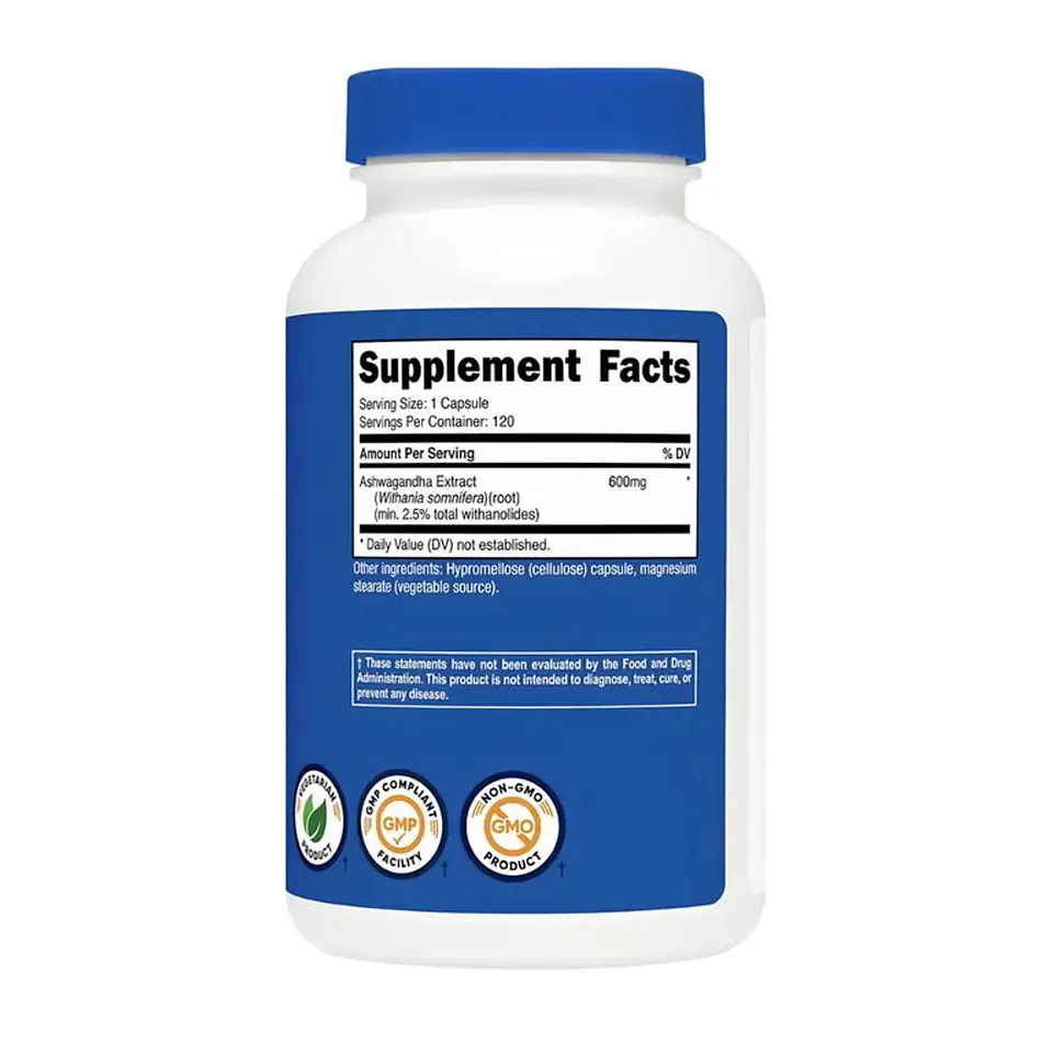 ASHWAGANDHA 600MG/120 CAP 2