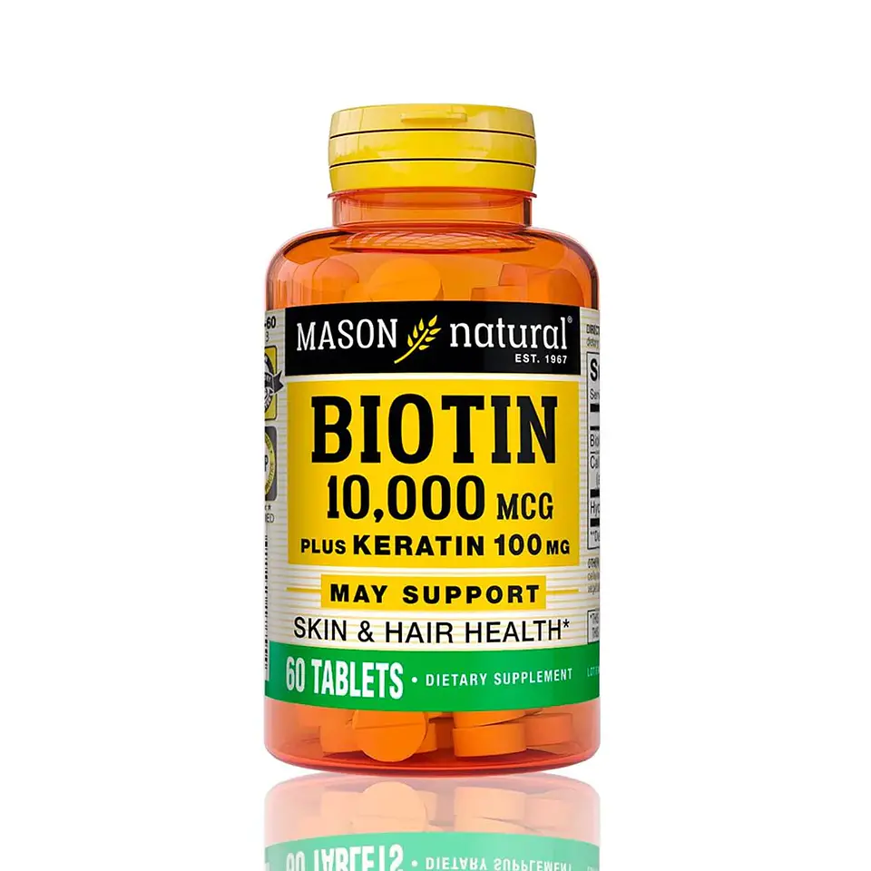 BIOTIN 10,000 mcg/PLUS KERATIN 100mg/ 60 TABLE 1