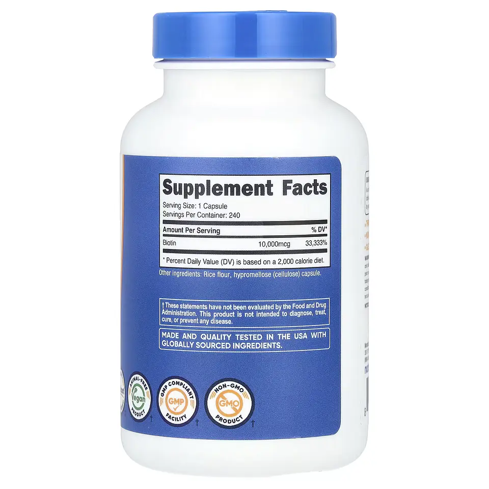BIOTIN/VITAMIN B7/10,000MCG/240 CAP 2