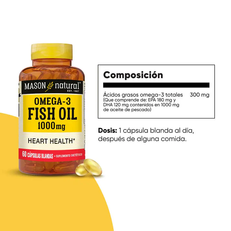 OMEGA -3 FISH OIL 1000 mg/ 60 CAP BLAN 2