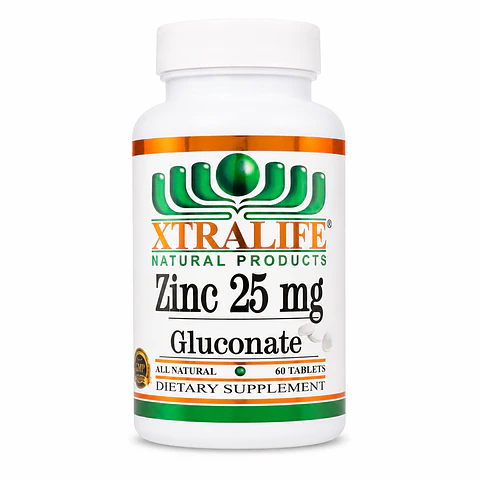 ZINC 25mg GLUCONATE 60 TAB
