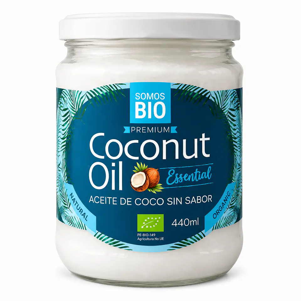 ACEITE DE COCO /SIN SABOR 440ML COCONUT OIL 1