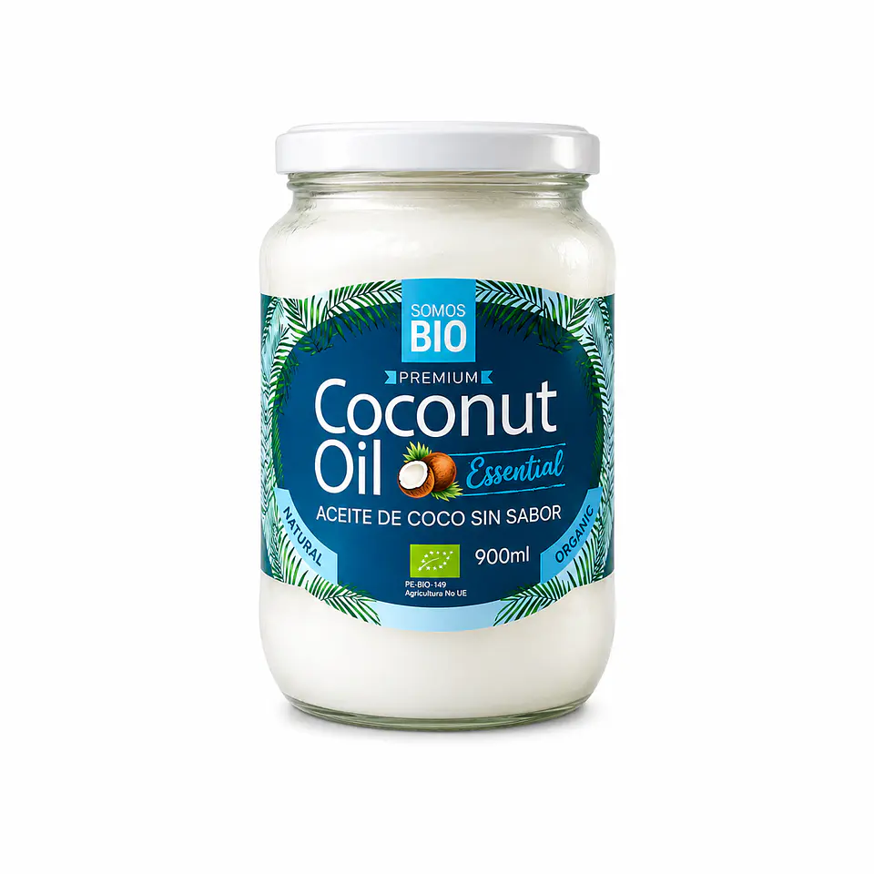 ACEITE DE COCO /SIN SABOR 900ML COCONUT OIL 1