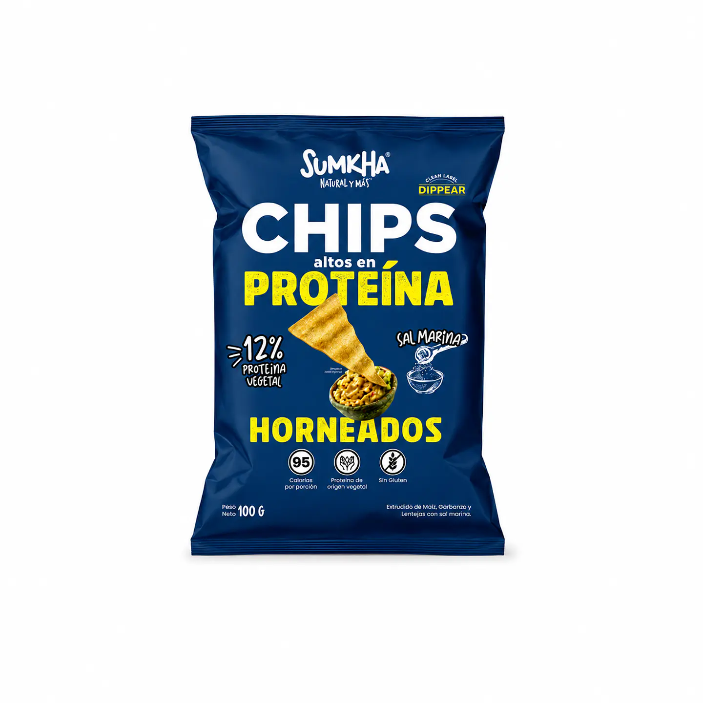 CHIPS ALTO EN PROTEINA HORNEADOS/100g 1