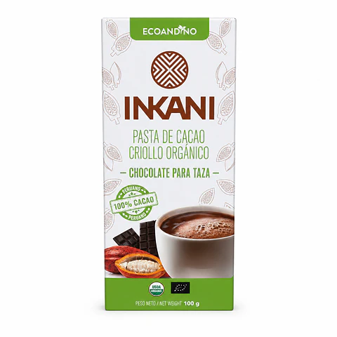  INKANI PASTA DE CACAO CRIOLLOO ORGANICO 100G 