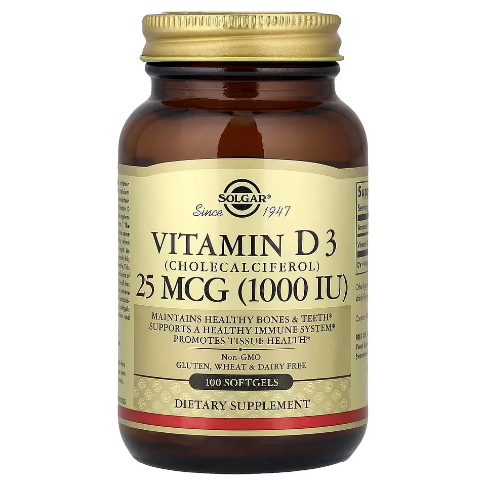 VITAMIN D3, 25MCG (1,000 IU) 100 CAP BLAND 1