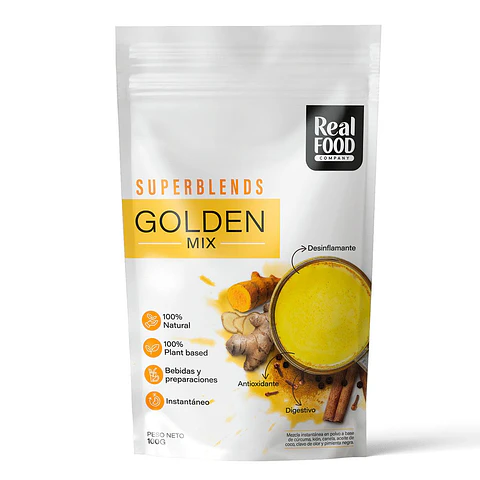 GOLDEN MIX / KETO, 100% NATURAL, 100% PLANTBASED, BEBIDAS Y PREPARACIONES, INSTANTANEO / 100G