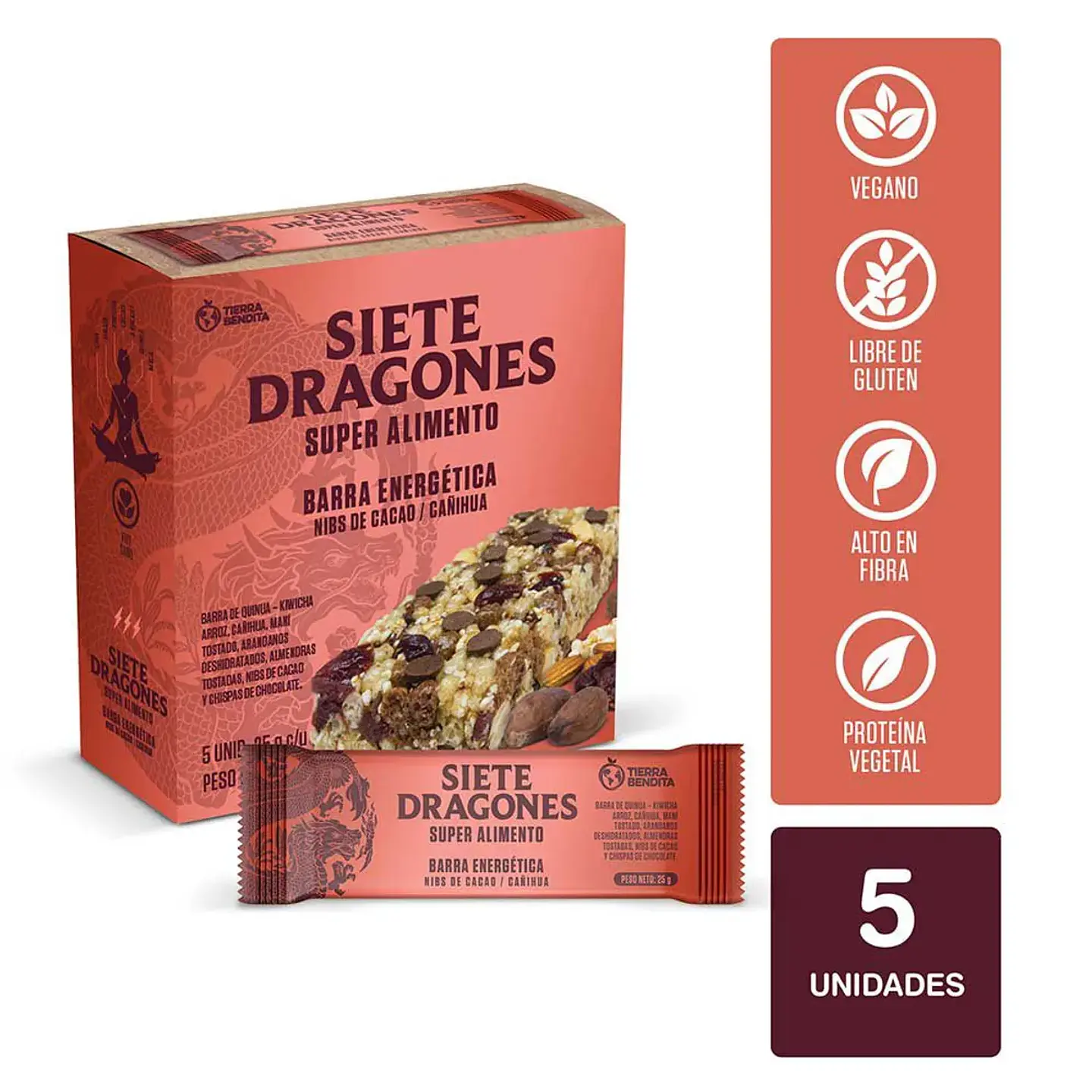 BARRA ENERGETICA -SIETE DRAGONES / 125g 1