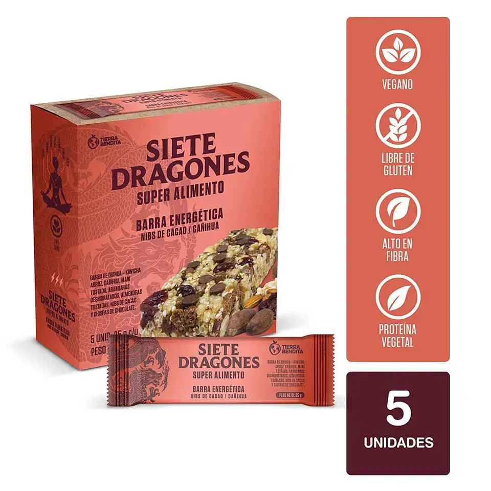 BARRA ENERGETICA -SIETE DRAGONES / 125g 1
